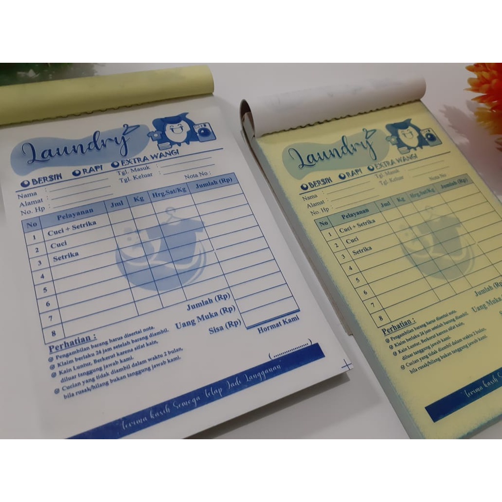 

RAJANOTA - LAUNDRY 2 PLY NON CUSTOM Siap kirim langsung pakai