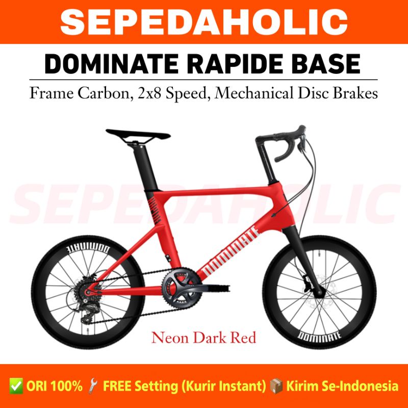 Sepeda Minivelo DOMINATE RAPIDE BASE 20 Inch Carbon 2x8 Speed