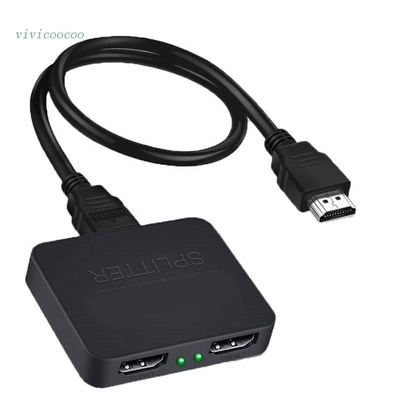 Vivi 4K HDMI-compatible Splitter Full 60hz Video 1 in 2 Out Switch Adapter