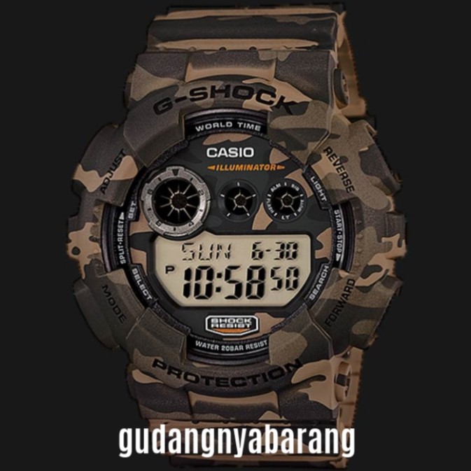 JAM TANGAN PRIA - LAKI - COWOK Casio G-Shock GD-120CM-5 ARMY Camouflage SERIES ORIGINAL