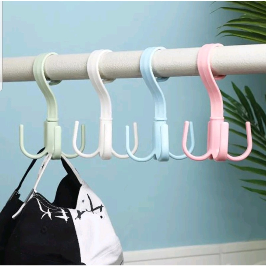 GANTUNGAN 4 KAIT PUTAR 360 DERAJAT // HANGER CANTOLAN BAJU 4 KAIT SERBAGUNA TOSCA - BC