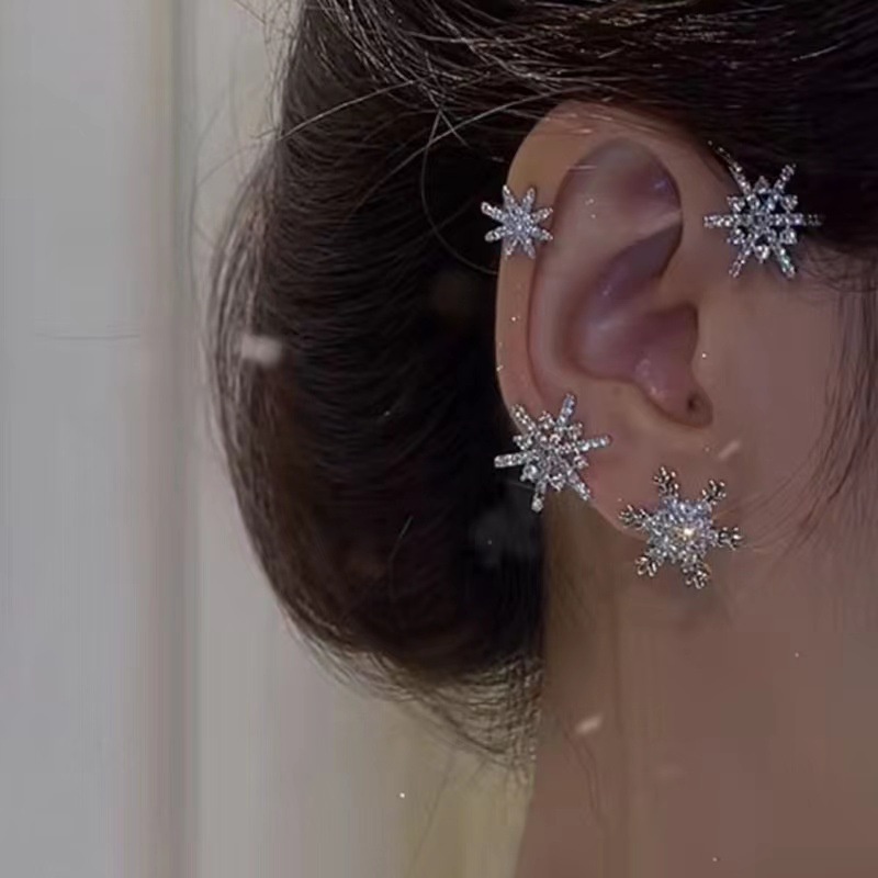 Anting Klip Telinga Model Butterfly Aksen Mutiara Kristal Untuk Wanita