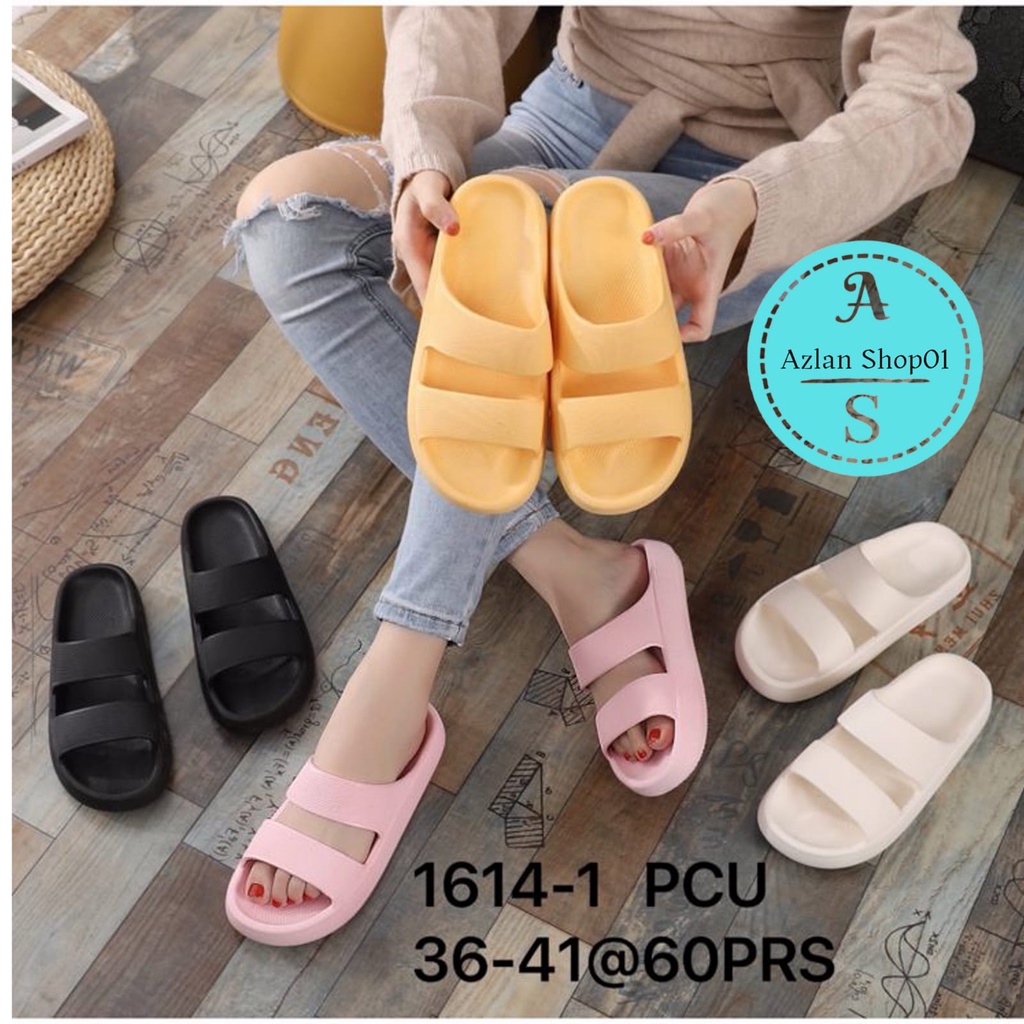 Sandal Korea perempuan  balance 1614-1 36-41 fhasion Korea / sandal karet jelly wanita /produk impor ban2