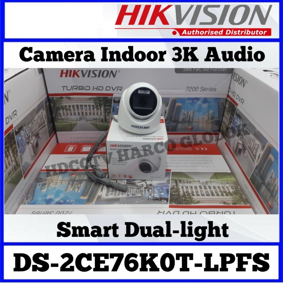 PAKET CCTV HIKVISION 5MP AUDIO 4 KAMERA HDD 1TB SIAP PASANG