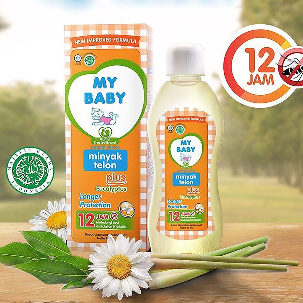 Bisa COD My Baby Minyak Telon Plus Eucalyptus 90ml 60ml Longer Protection