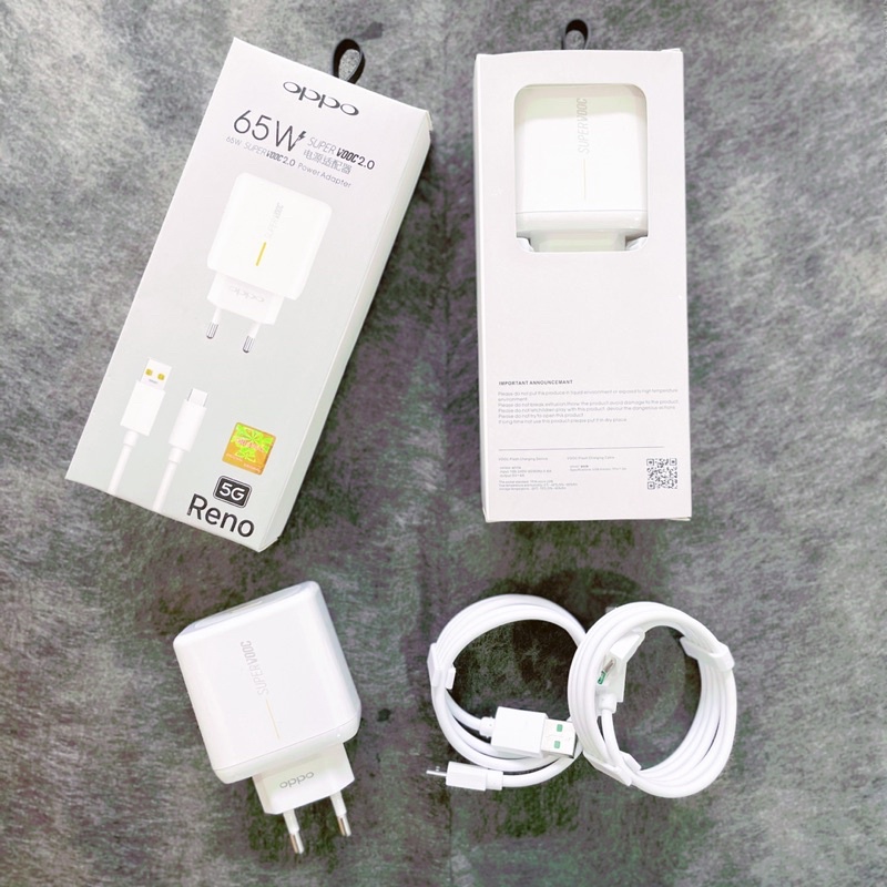 【3112S】[GROSIR/ORIGINAL] CHARGER OPPO 65W SUPERVOOC2.0 ORIGINAL SUPPORT RENO 5G FAST CHARGING FLASH CHARGING MICRO TIPEC