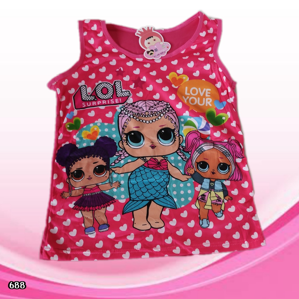 J688 | SINGLET TANKTOP ANAK MOTIF LOL | KAOS SINGLET ANAK TANGTOP