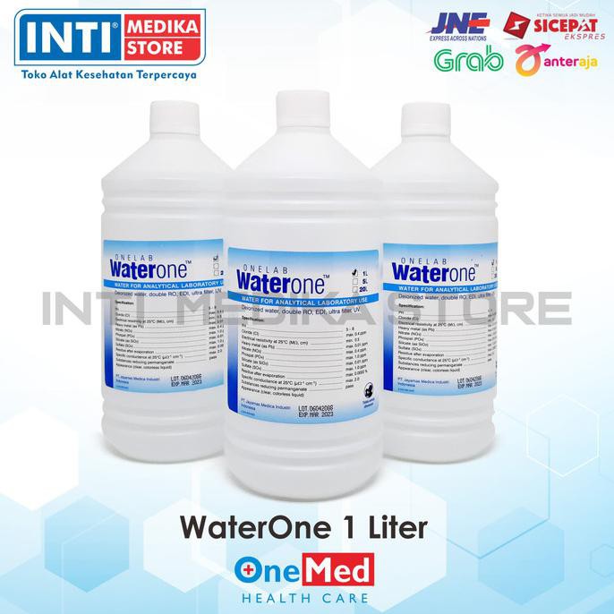 ONEMED - WaterOne 1 Liter | Pure Water | Aquadest | Air Tabung Oksigen