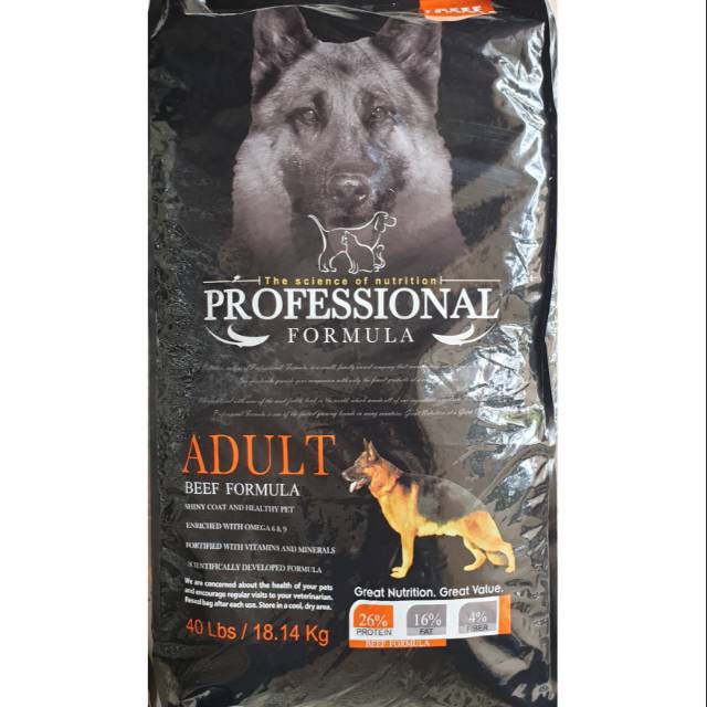 PROFESSIONAL FORMULA ALL VARIAN 20KG / DOGFOOD / KHUSUS EKSPEDISI