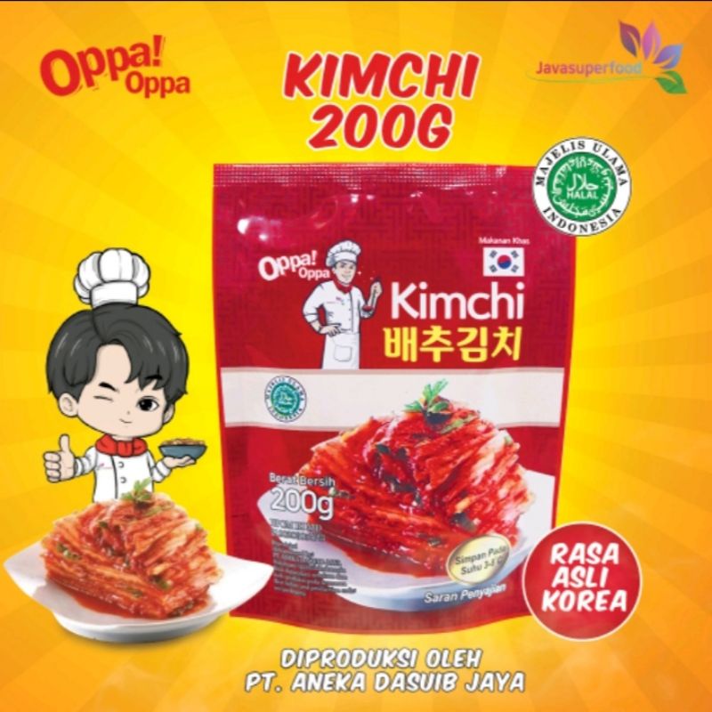 

Oppa KIMCHI SAWI FRESH / KIMCHI HALAL / KIMCI / KIMCHI KOREA 200gr - MAKANAN KOREA