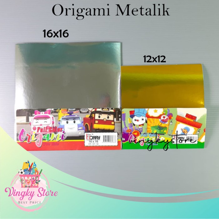 

HOT SALE!!! Kertas Lipat / Kertas Origami Metalik - 16x16