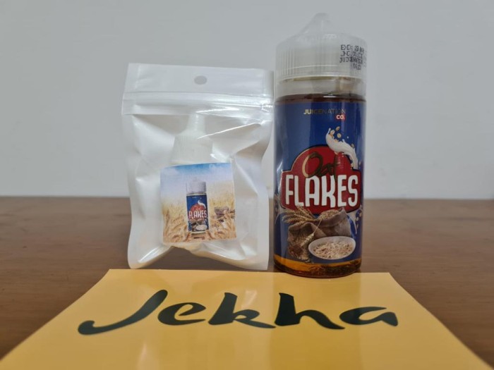 ketengan ecer eceran juicenation oat flakes 3mg 6mg liquid vape