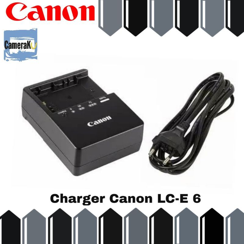 Charger Canon LC-E 6 untuk EOS 60D/5D/70D/7D/80D OriginaL