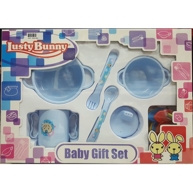 lusty bunny baby gift set