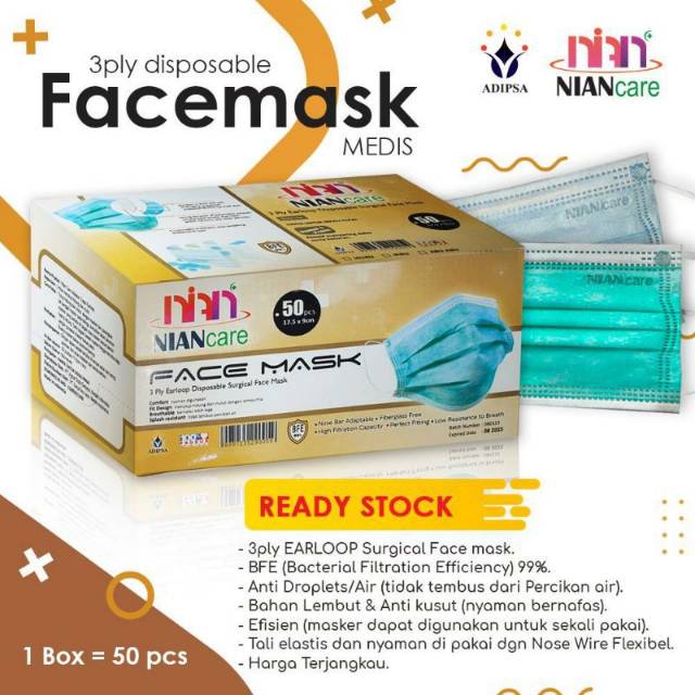 Masker medis Nian care 3ply