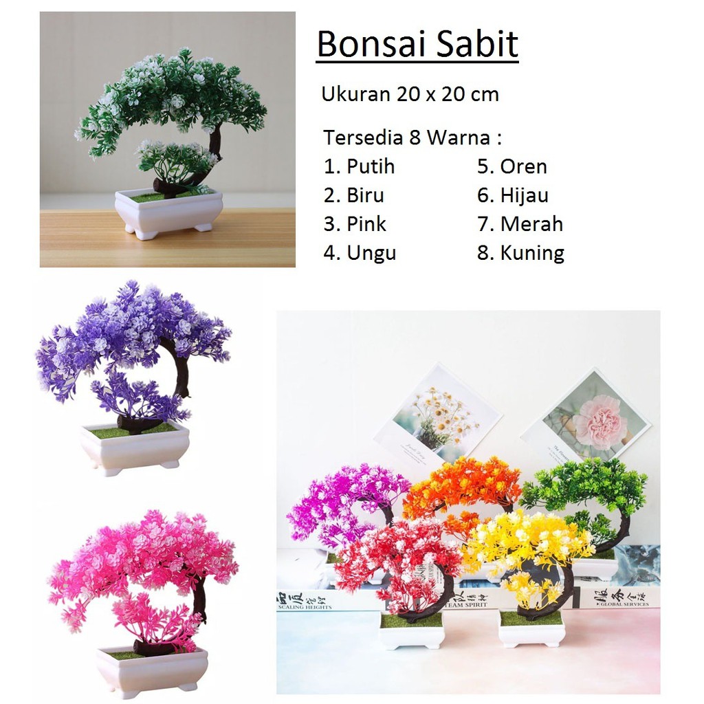  Bonsai  Sabit Bonsai  Plastik  Bonsai  Artifisial Shopee  