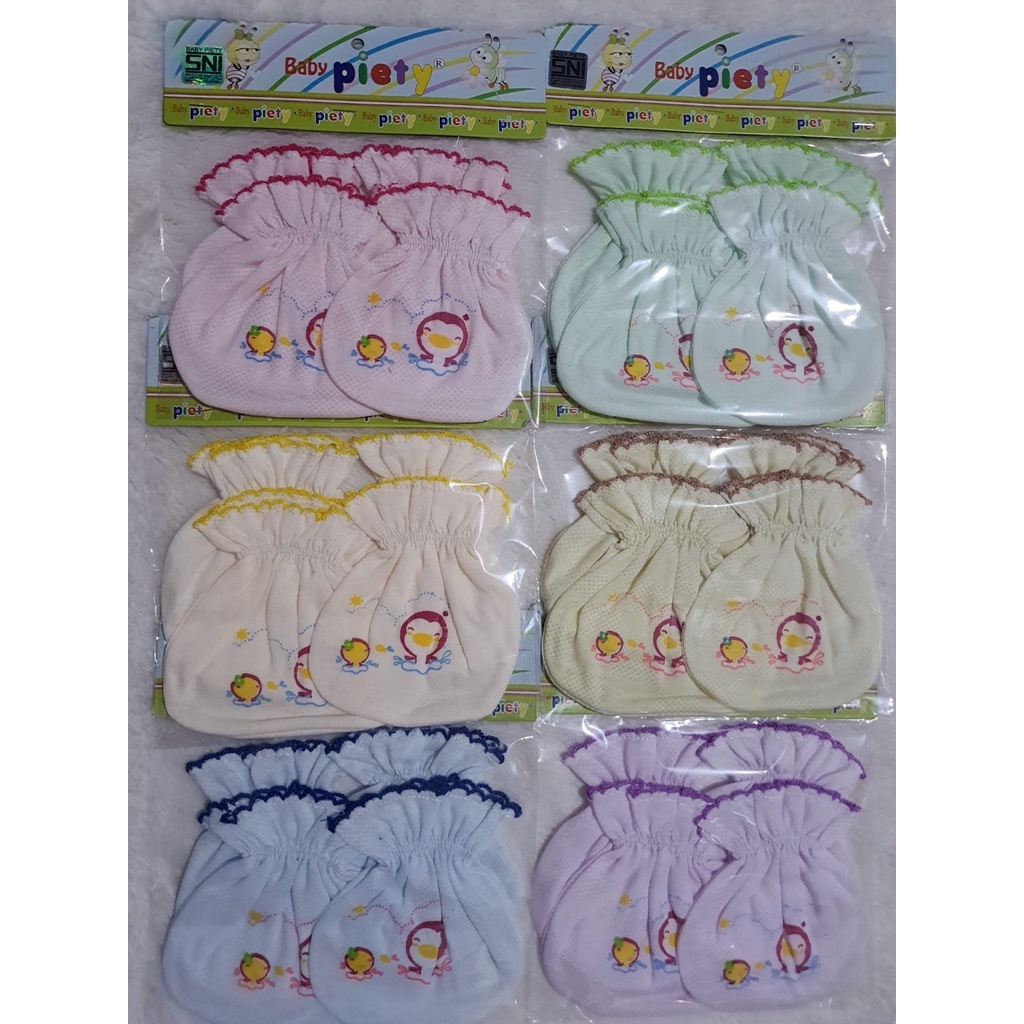 sarung tangan kaki bayi baru lahir BABY PIETY ecer