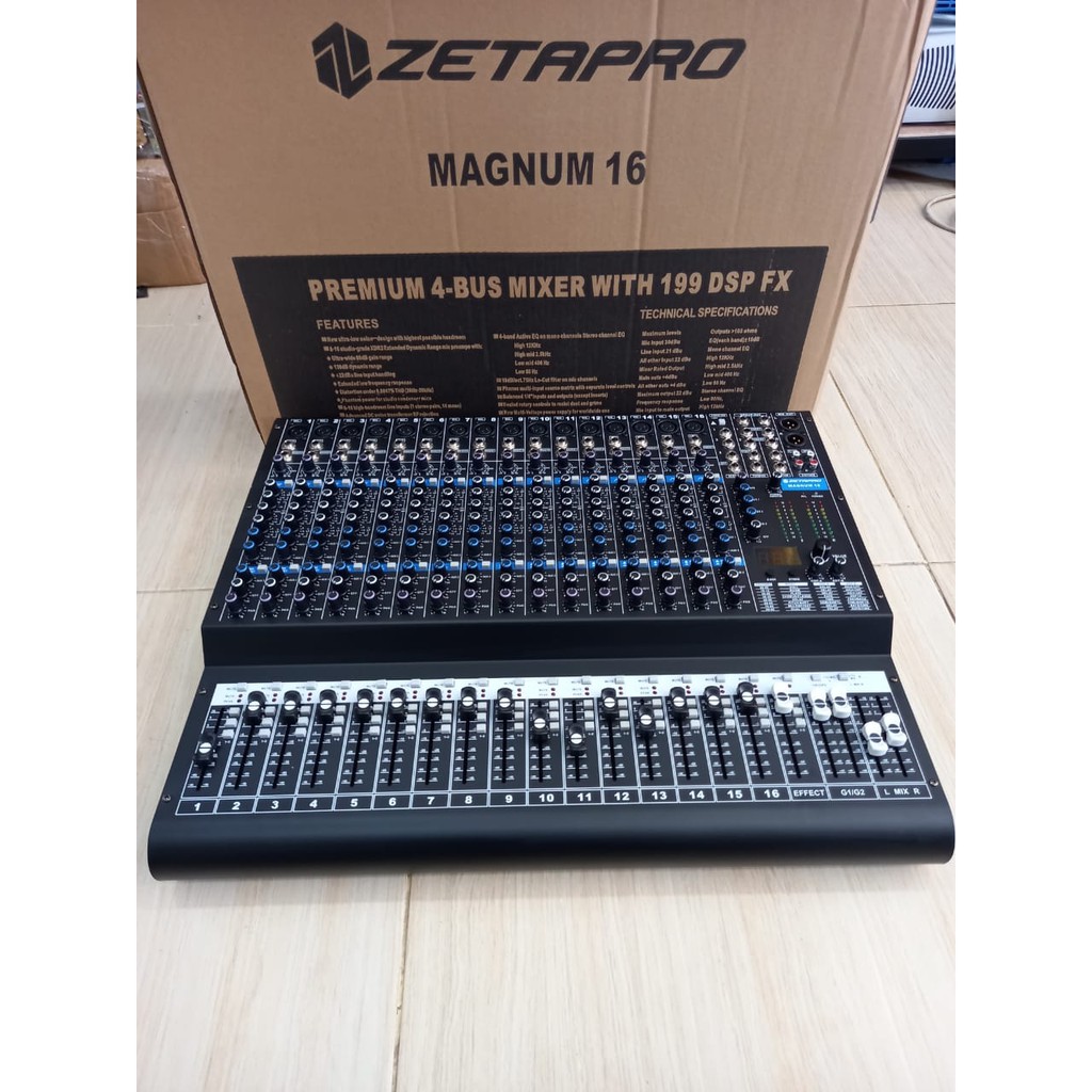 Jual Mixer Audio ZETAPRO MAGNUM 16 Channel Mixer Zetapro Magnum 16ch