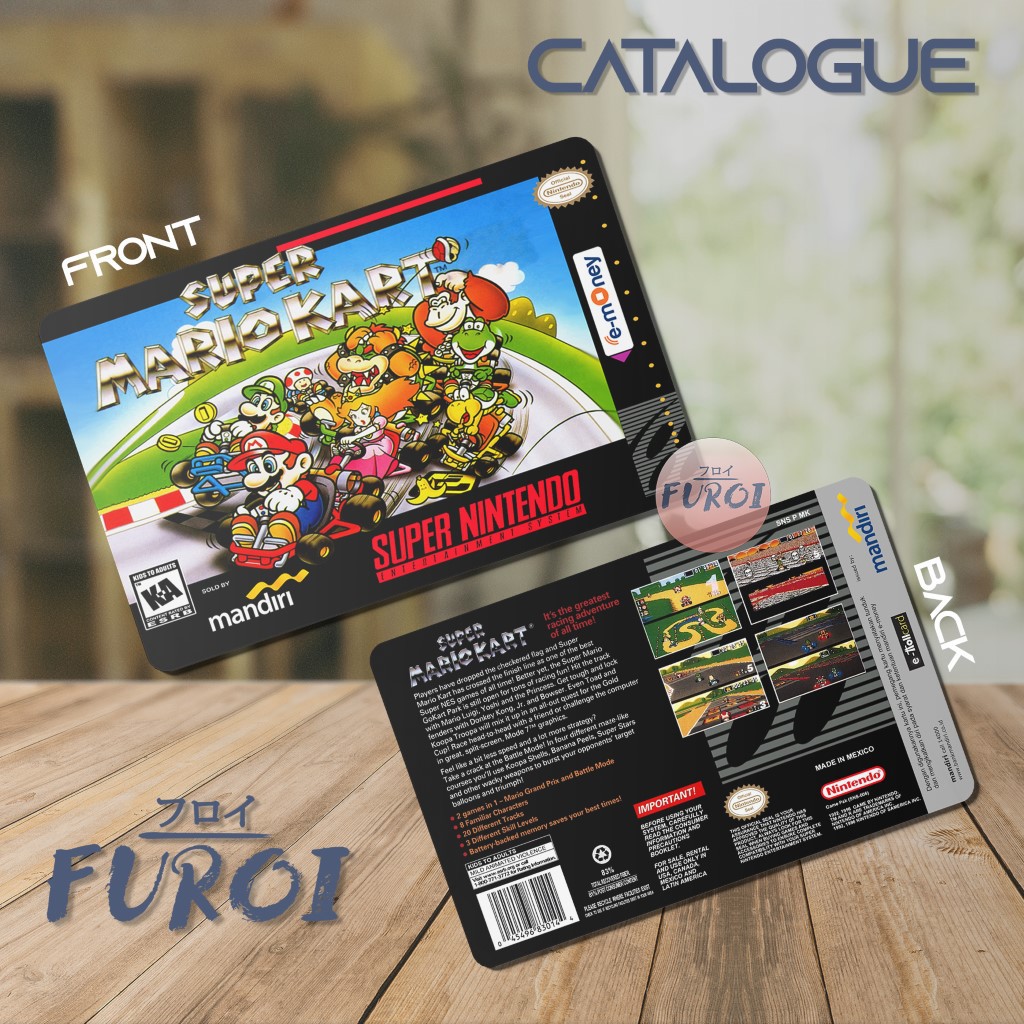 Kartu Flazz BCA | Kartu Emoney Mandiri | Mario Kart Box Art