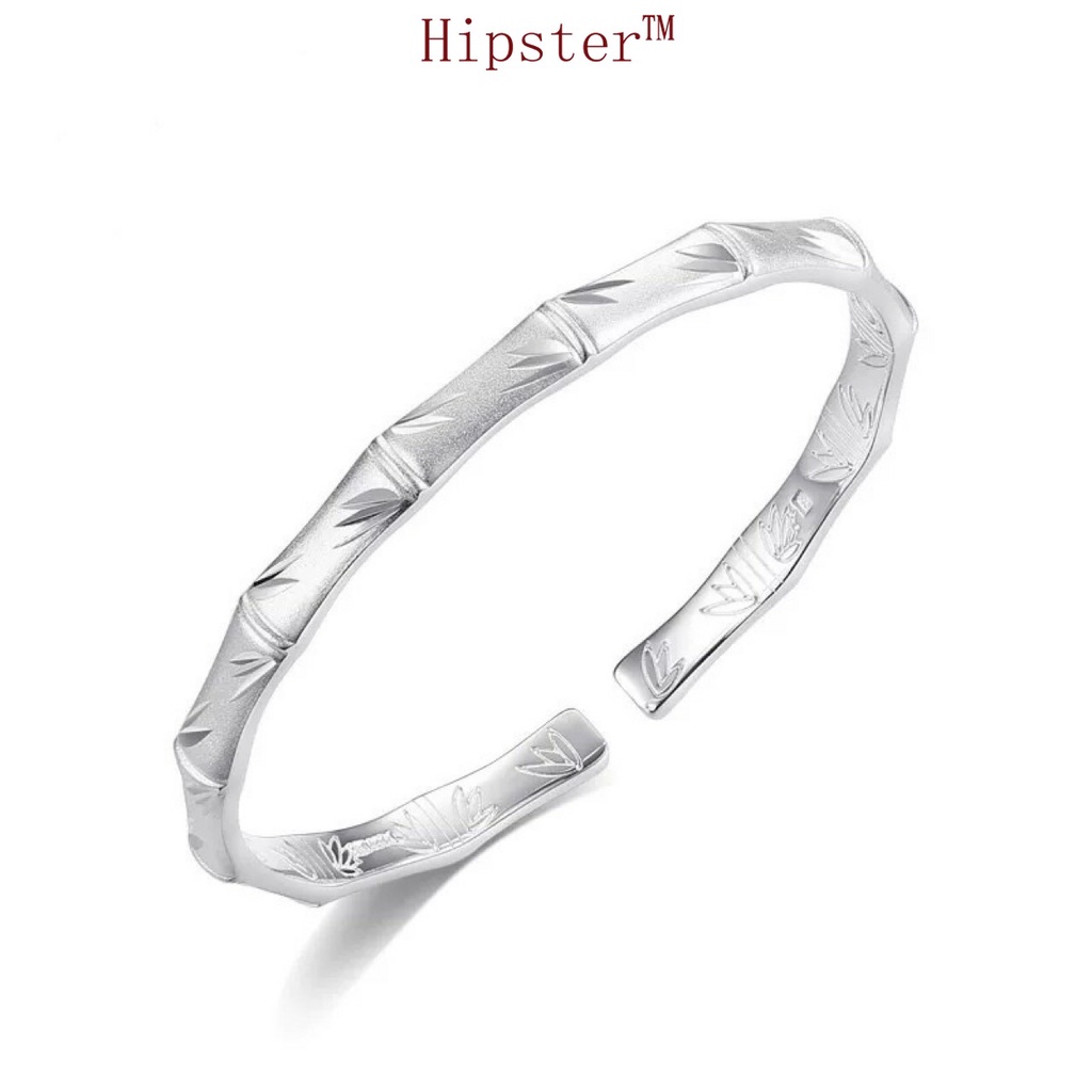 Popular Retro Classic Fashion Simple Bracelet Opening Silver Bracelet