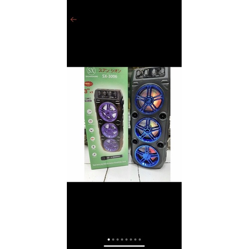 Speaker Bluetooth Karaoke 3 Tingkat SX-3006/Salon Karaoke Bluetooth SX-3006/Termurah/COD