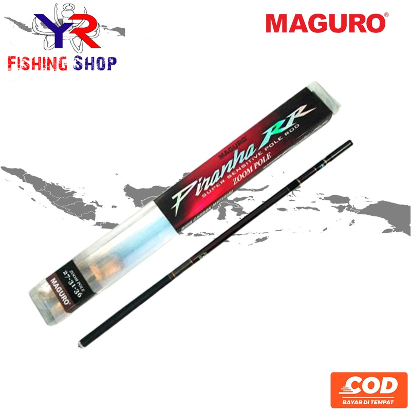 Joran Tegek Carbon MAGURO PIRANHA RR Ukuran 450Cm, 630Cm