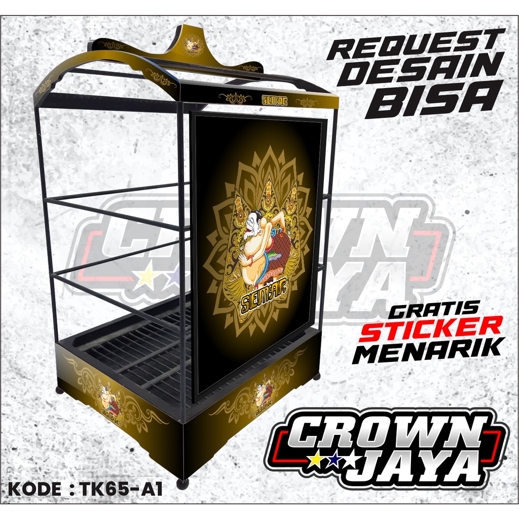 Decal Stiker Sticker Sangkar Kotak EBOD JAYA Sangkar Kenari Kicau Mania - Stiker Sangkar Kotak Ebod 