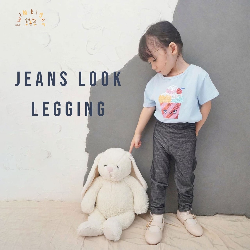 Twin Tiger Legging 6M-3Y Jeans Look Legging Panjang Fashion Anak Unisex CBKS