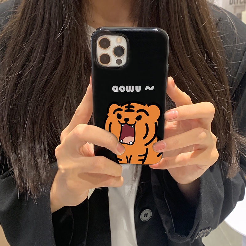 Case Pelindung Motif Kartun Harimau Untuk Iphone 14 11 12 13 PRO MAX