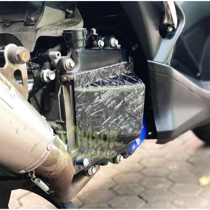 cover radiator scop yamaha Nmax aerox lexy karbon kevlar dan forged