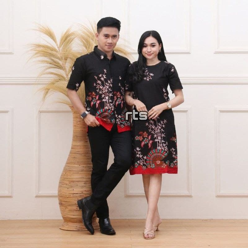 [ COD ] Batik Couple Keluarga Sania Ruffle Ori Ndoro Jowi Dnt TERMURAH DI SHOPEE