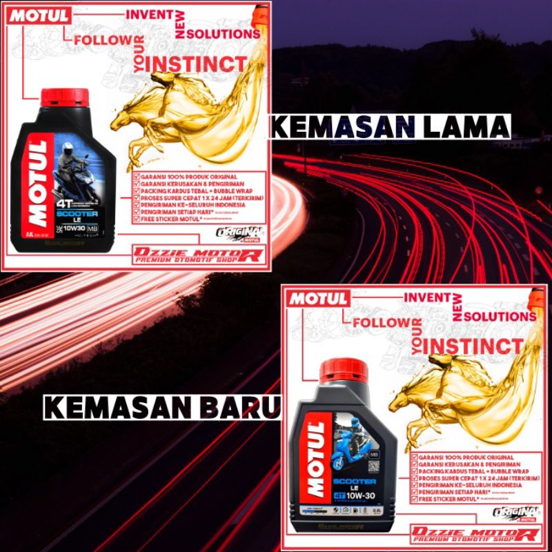 Oli Motul Scooter/Matic LE SAE 10W-30 800ML JAMINAN ORIGINAL