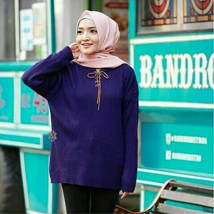 KALILA - Atasan Wanita Lacelle Sweater Rajut Halus