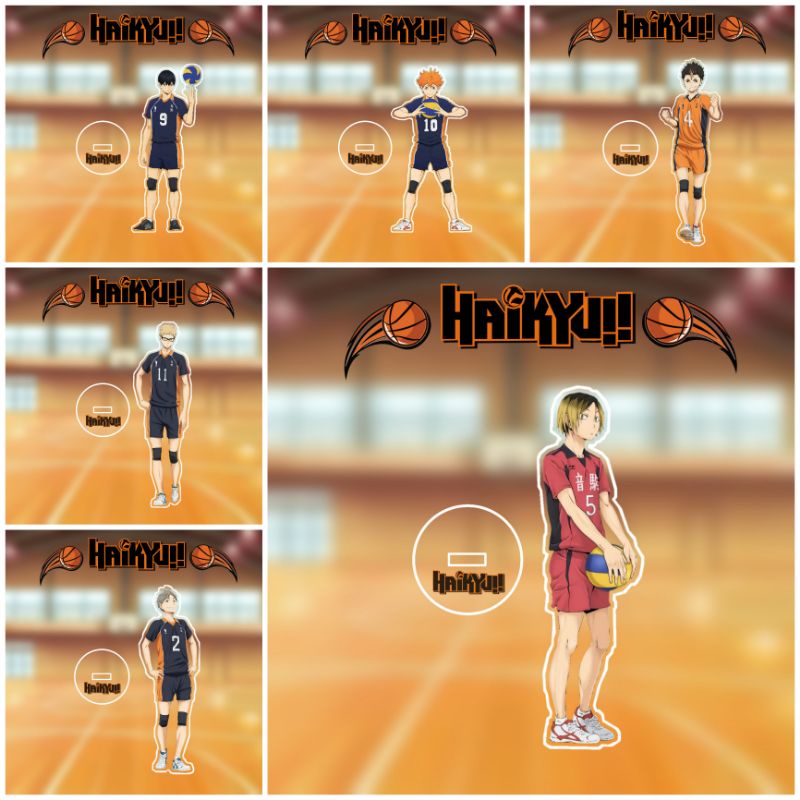 Haikyu Standee Figure Akrilik | Kageyama | Hinata | Kenma | Hinata | Nishinoya