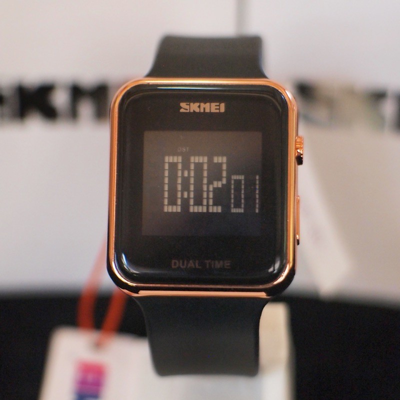 SKMEI 1271 Black Gold Digital LED Watch