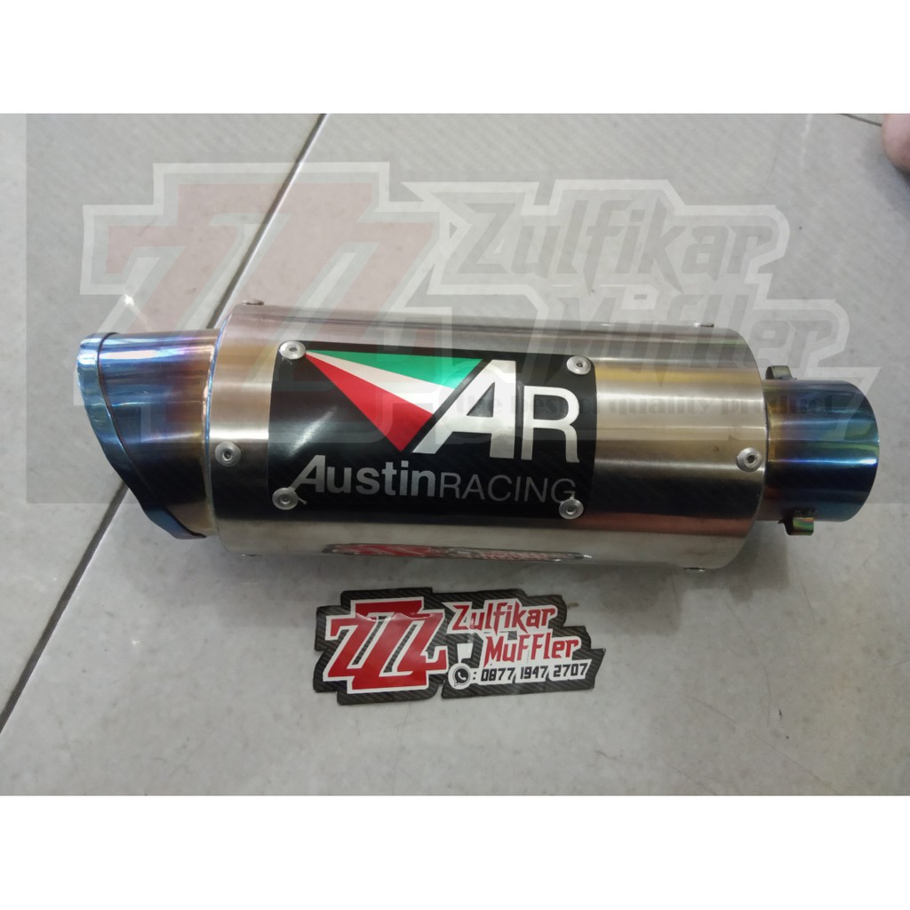 silincer knalpot racing austin racing stainless