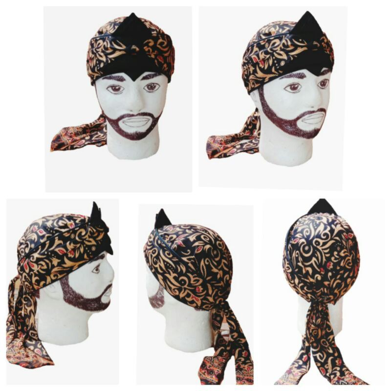 Blangkon Sunda Praktis Iket Kepala Udeng Blangkon Jawa Sunda