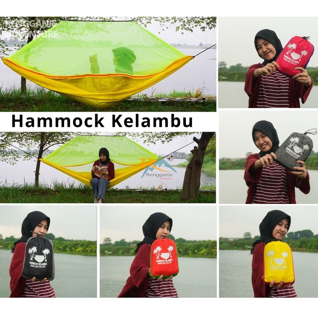 Hammock Kelambu Anti Nyamuk Ayunan Single Hammok Piknik