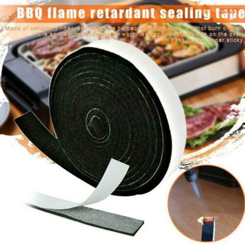 High Heat Barbecue Smoker Gasket BBQ Door Lid Seal Adhesive Sealing Tape