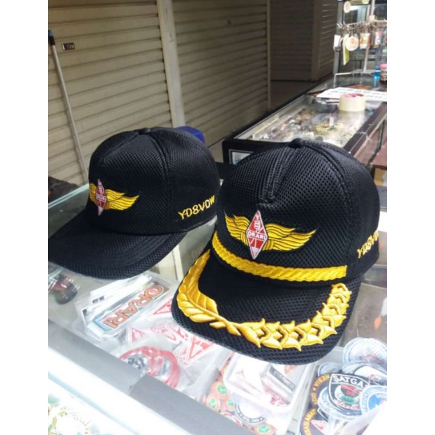 Topi jaring ORARI Logo Wing + Bordir Nama dan CALLSIGN