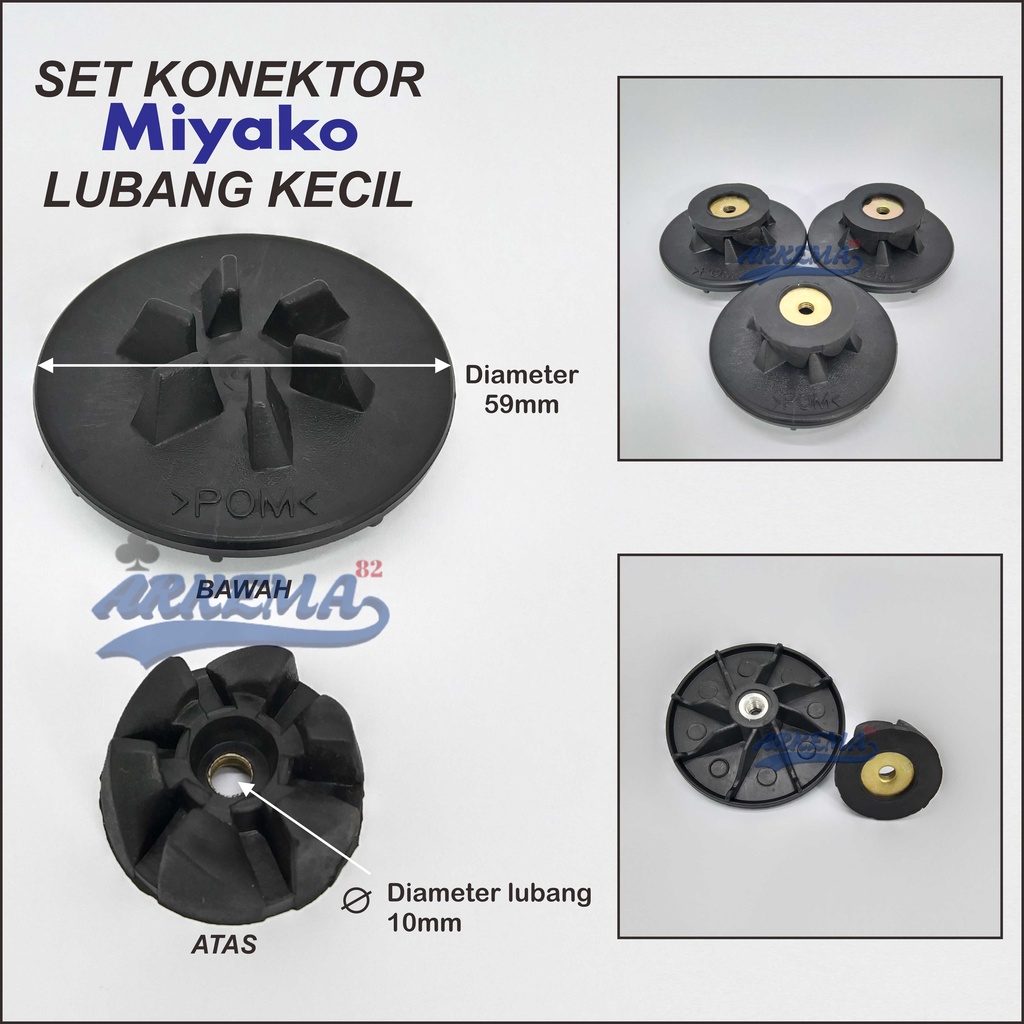 KONEKTOR GIGI BLENDER MIYAKO SET KONEKTOR NASIONAL LUBANG KECIL SET CONEKTOR