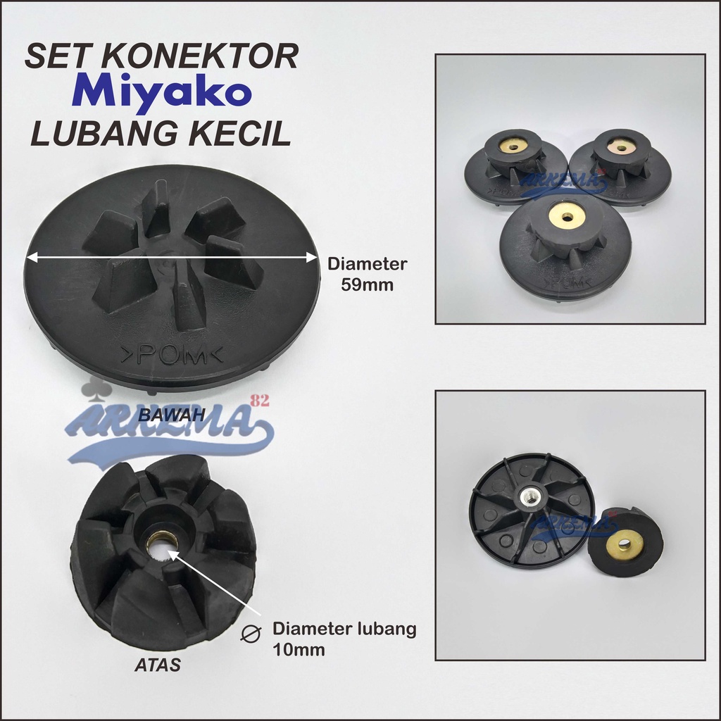 KONEKTOR GIGI BLENDER MIYAKO SET KONEKTOR NASIONAL LUBANG KECIL SET CONEKTOR