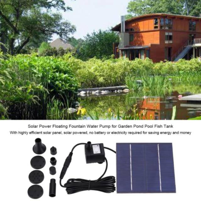 Pompa Air Mancur Tenaga Surya Matahari Solar Cell Water pump Water Proof Mini Kolam Outdoor