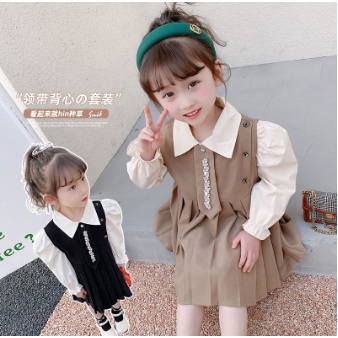 Baju Anak  Import 1-4 th setelan anak perempuan overal import best seller blouse lengan panjang terbaru