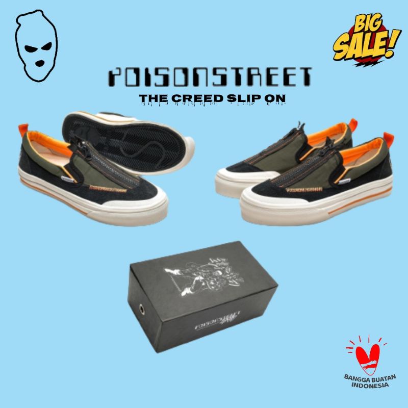 POISON STREET SLIP ON " THE CREED "