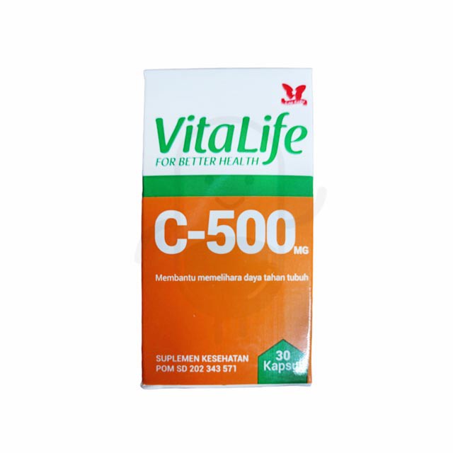 VitaLife C-500 / Vitamin C 500mg isi 30 Kapsul by Bintang Kupu-Kupu - LDA