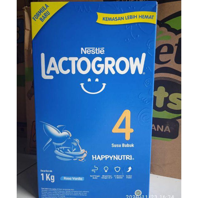 susu lactogrow 4  rasa vanila / madu  1kg