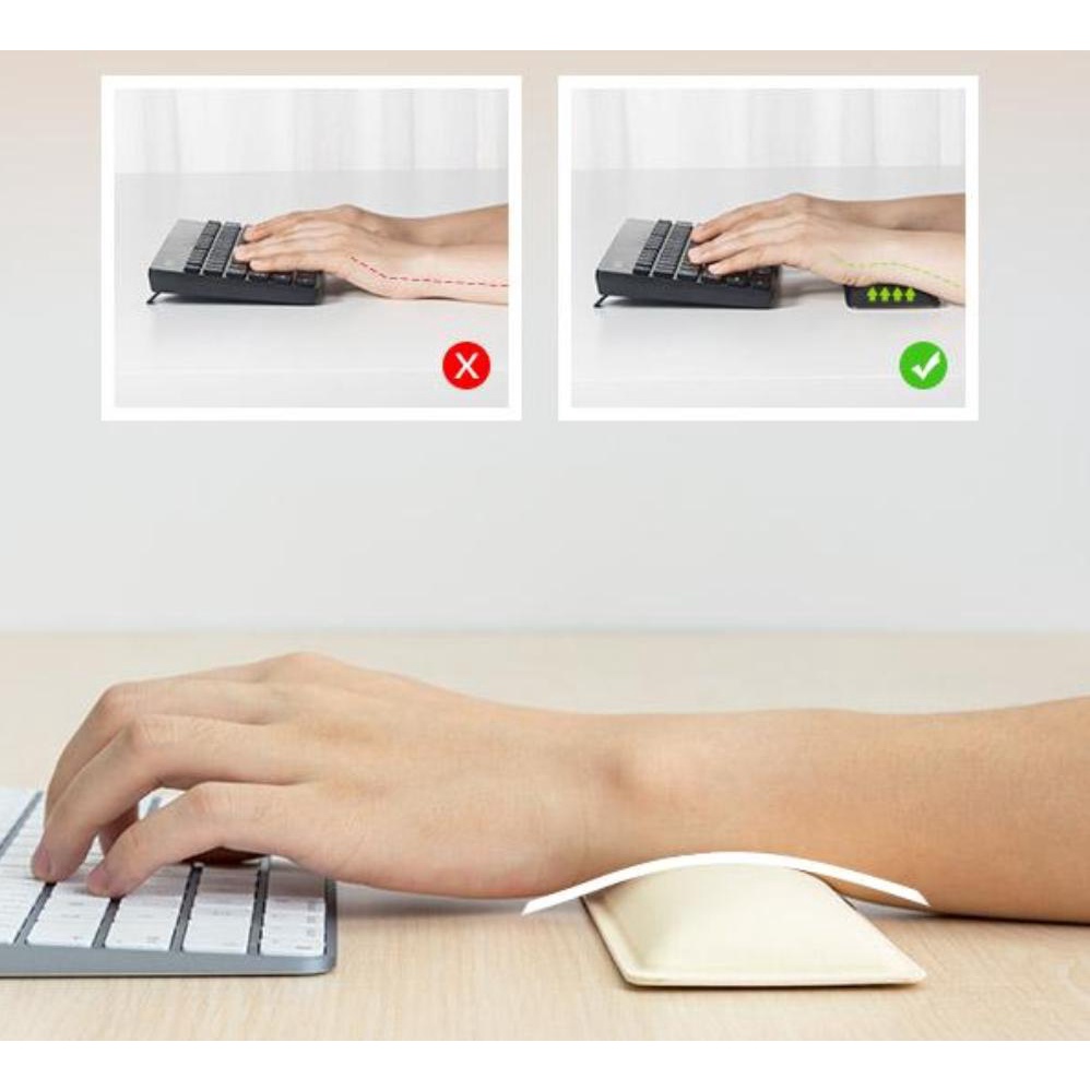 Robot RW02 Keyboard Wrist Rest Pad Memory Foam Wristpad (new RW01 ) garansi original 1 th