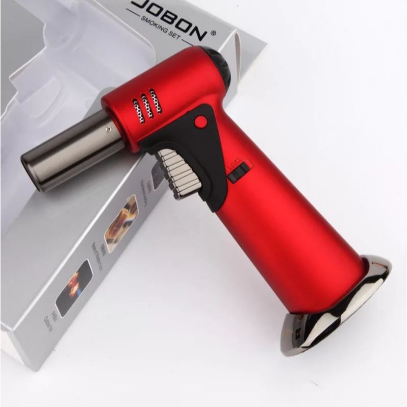 JOBON Single Jet Turbo Lighter mode Lock Fire / Korek Api Gas isi Ulang Gas Multifungsi Serbaguna Original