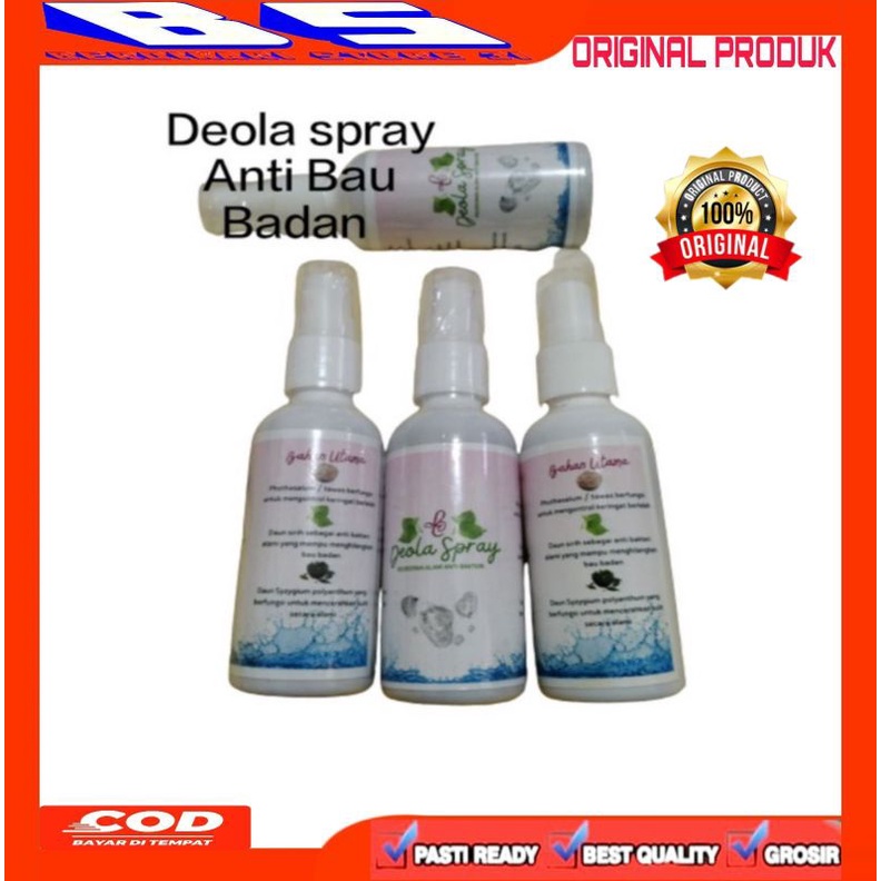 Deodorant Deola Spray Ampuh Anti Bau Keti/Badan Deodorant Alami/Herbal